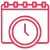 icone calendrier en rouge
